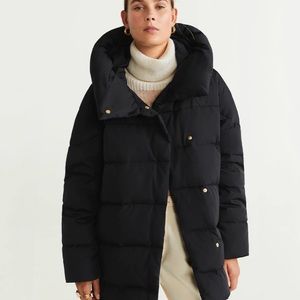 Mango Puffer Anorak Coat, Small